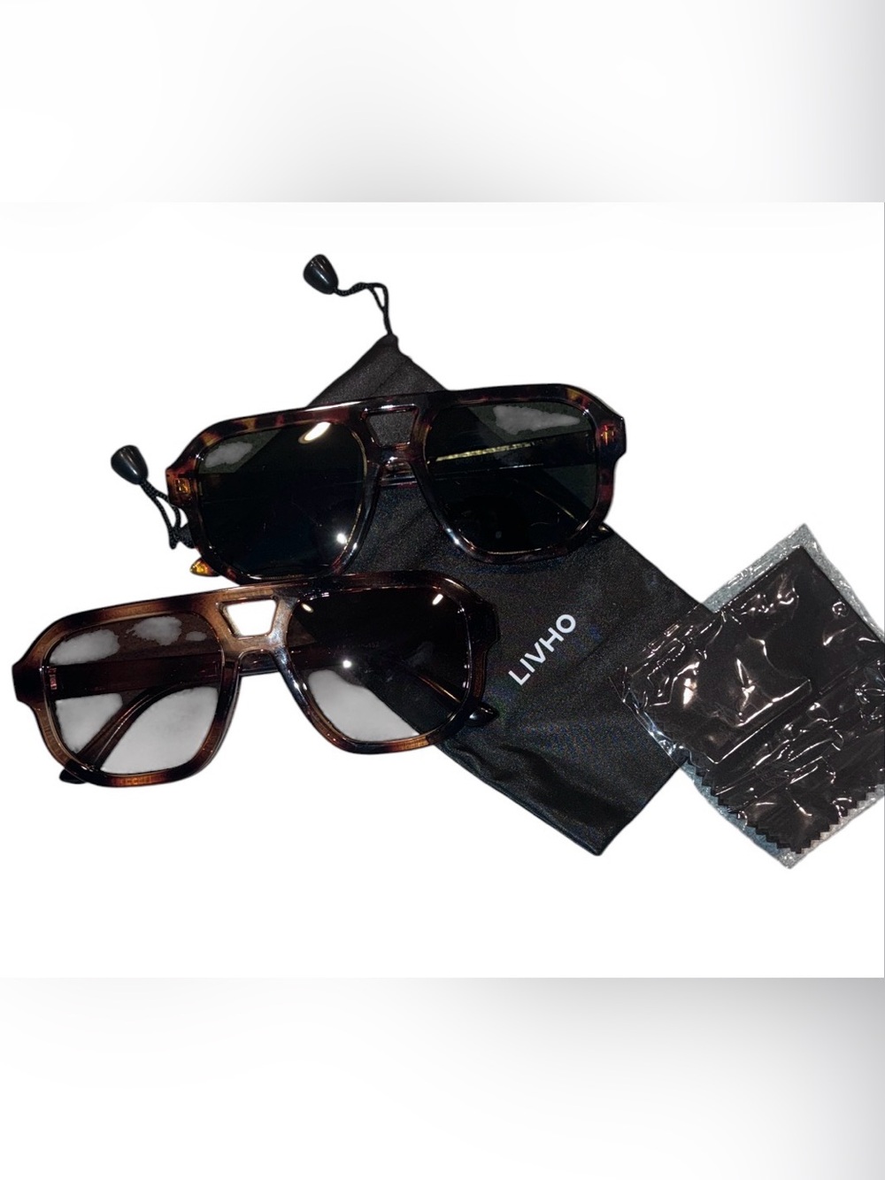Livho Polarized Square Aviator Sunglasses